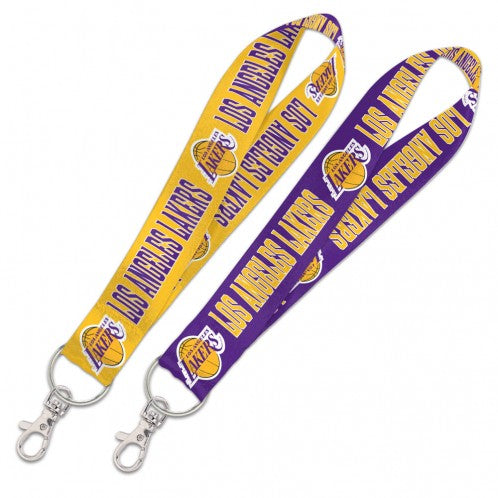 Wincraft Los Angeles Lakers NBA Authentic Wristlet Keystrap Ring Purple Yellow