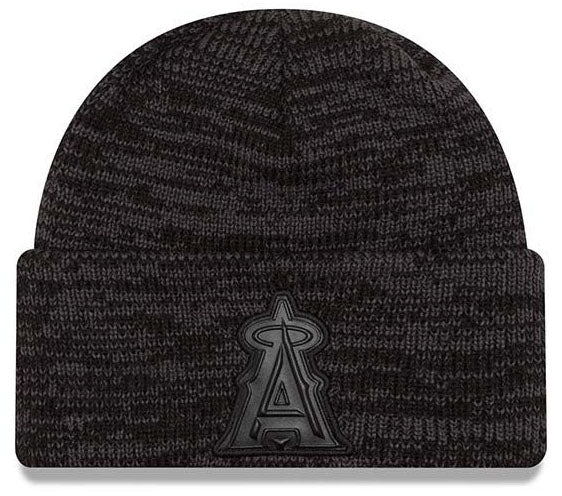 New Era Los Angeles Angels MLB Tonal Trick Knit Beanie Black Grey Heather