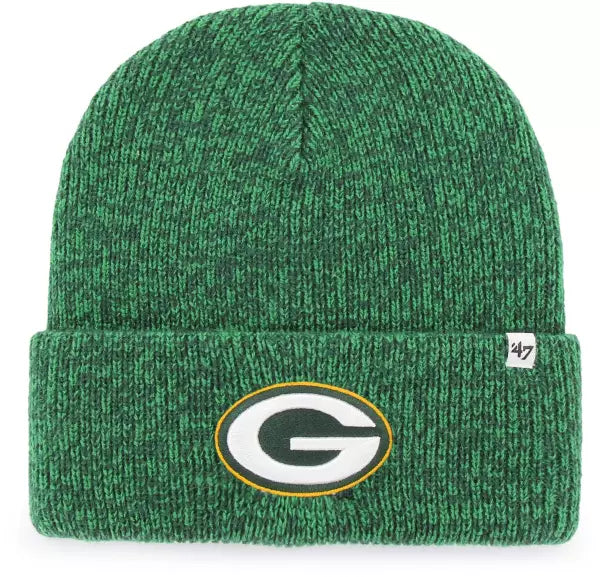 Green Bay Packers Brain Freeze '47 Cuff Knit Beanie Green