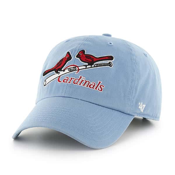'47 Brand St. Louis Cardinals MLB Clean Up Adjustable Adult Hat Light Blue