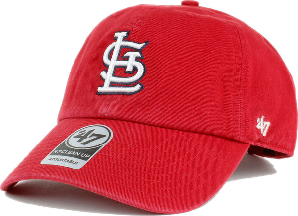 '47 Brand St. Louis Cardinals MLB Clean Up Strapback Hat Red
