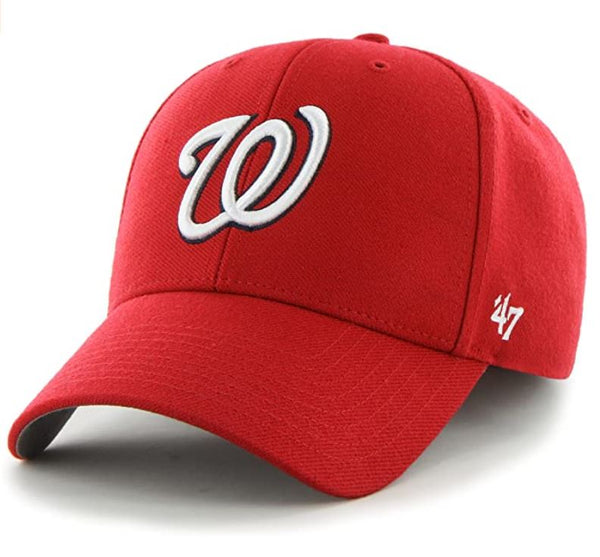 '47 Brand Washington Nationals MLB MVP Adjustable Adult Hat Red