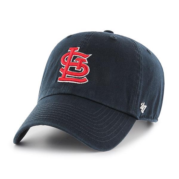'47 Brand St. Louis Cardinals MLB Clean Up Adjustable Strapback Hat Navy Blue