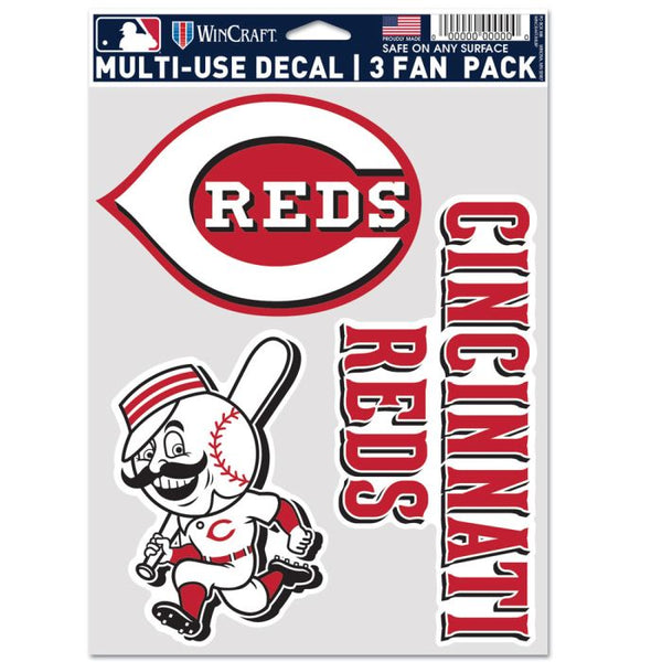 Wincraft Cincinnati Reds 3-Pack Multi-Use Decal Set