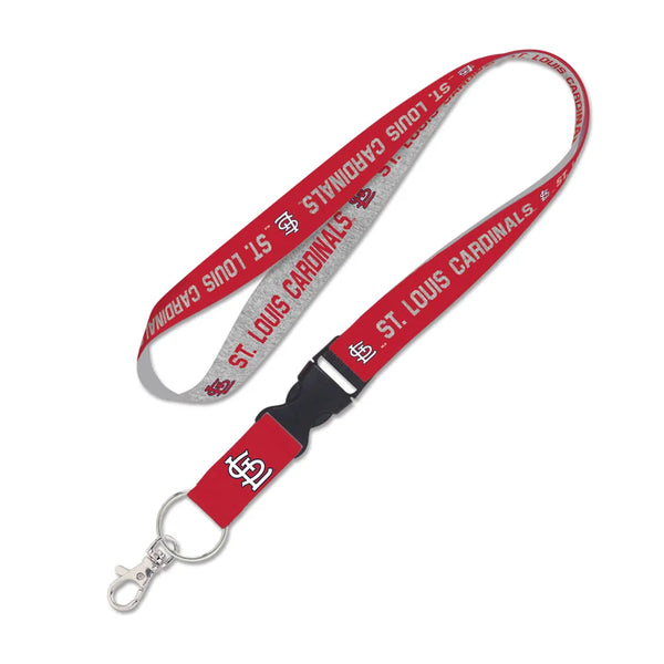 St. Louis Cardinals Heather Wincraft 1" Lanyard with Detachable Buckle
