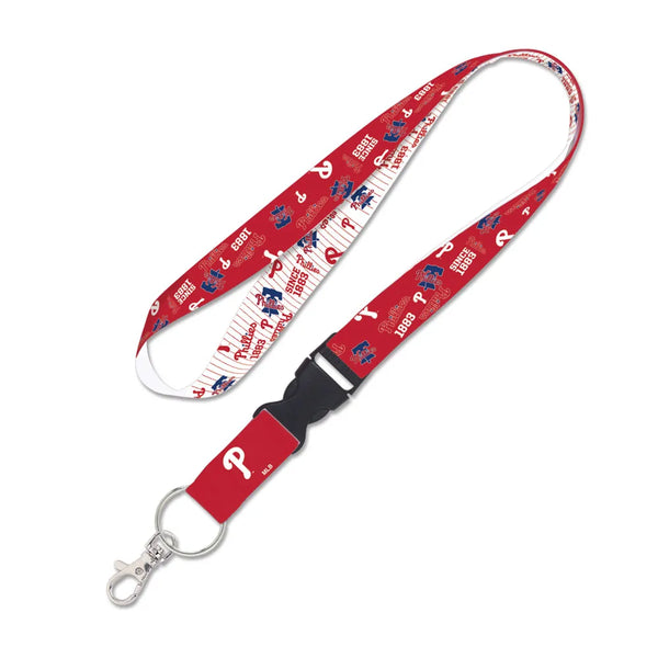 Philadelphia Phillies Scatter Wincraft 1" Lanyard with Detachable Buckle