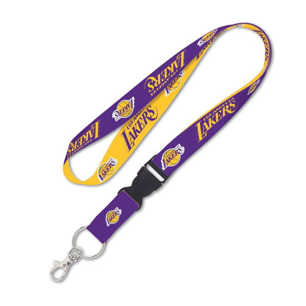 Los Angeles Lakers Wincraft 1" Purple and Gold Lanyard with Detachable Buckle