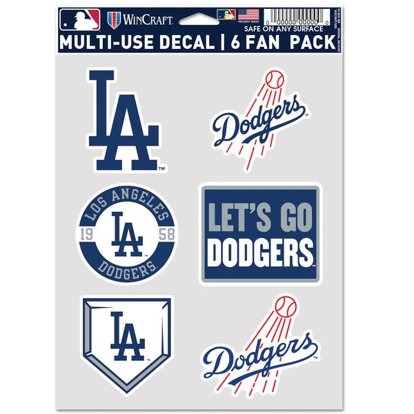 Los Angeles Dodgers Wincraft Multi Use Decal (6 Pack)