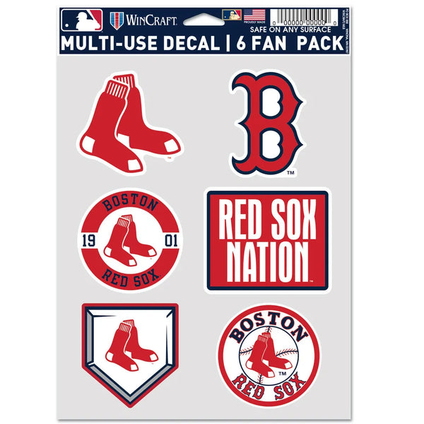 Boston Red Sox Wincraft Multi Use Decal (6 Pack)