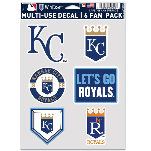 Kansas City Royals Wincraft Multi Use Decal (6 Pack)