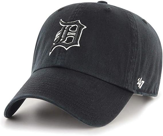 Detroit Tigers '47 Clean Up Black Hat
