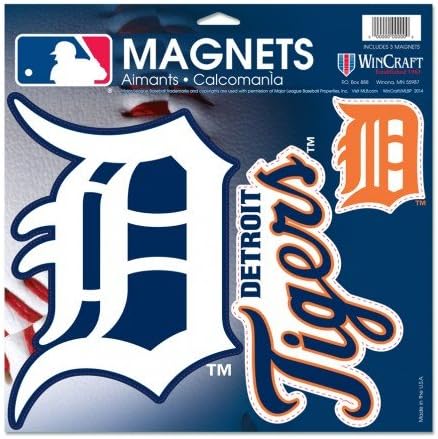 Detroit Tigers Wincraft 11" x 11" Vinyl Magnet