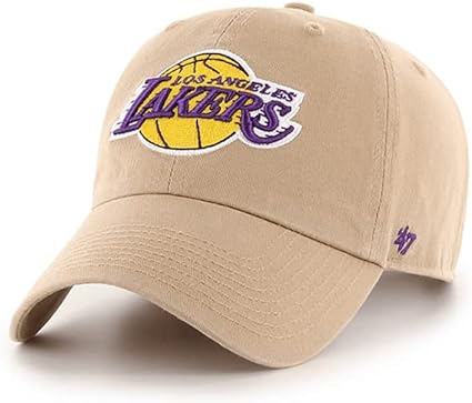 Los Angeles Lakers '47 Clean Up Khaki Hat