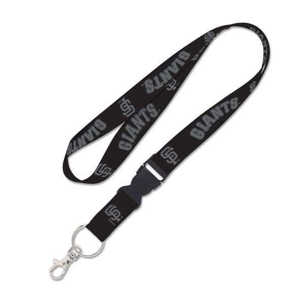 San Francisco Giants Wincraft 1" Black Lanyard with Detachable Buckle