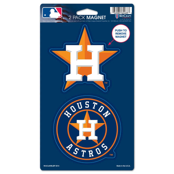 Houston Astros Wincraft 5" x 9" Die Cut Magnet (2 Magnets)