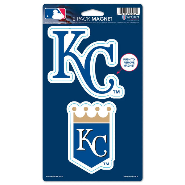Kansas City Royals Wincraft 5" x 9" Die Cut Magnet (2 Magnets)