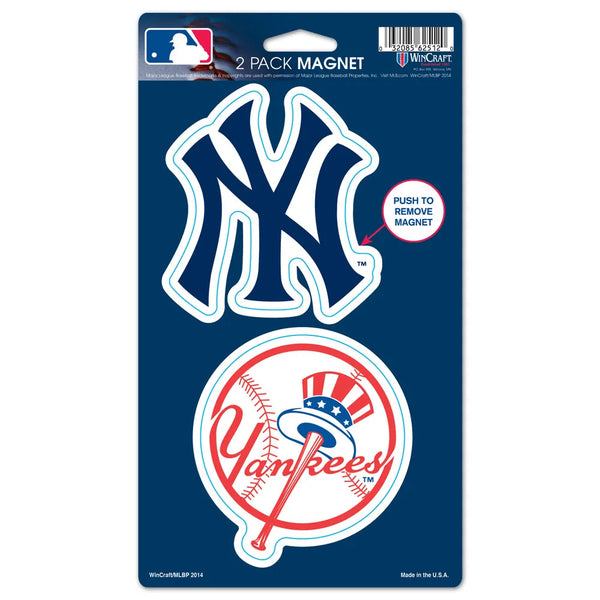 New York Yankees Wincraft 5" x 9" Die Cut Magnet (2 Magnets)