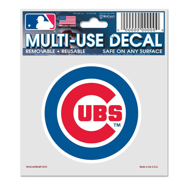 Chicago Cubs Wincraft 3" x 4" Multi Use Decal