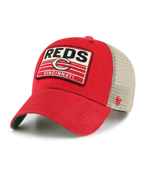 Cincinnati Reds '47 Red Four Stroke Clean Up Adjustable Trucker Hat