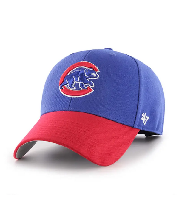 '47 Chicago Cubs MVP Adjustable 2 Tone Velcroback Hat Red Blue