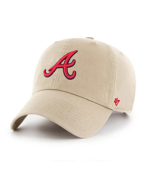 Atlanta Braves '47 Clean Up Khaki Hat