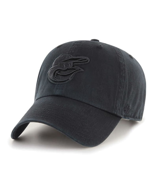 Baltimore Orioles '47 Black Clean Up Adjustable Hat with Black Logo