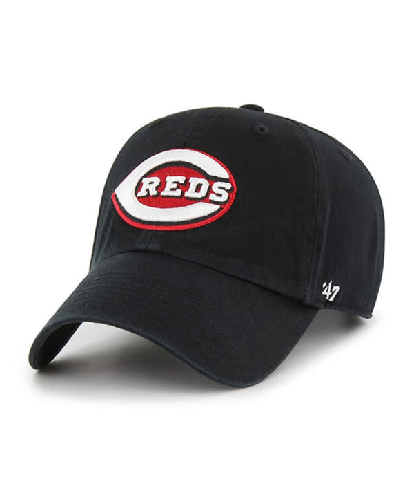 Cincinnati Reds '47 Black Clean Up Adjustable Hat