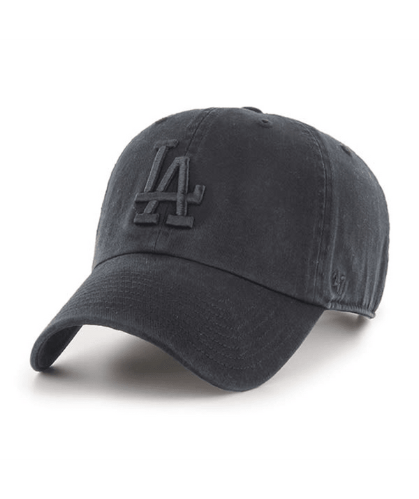 Los Angeles Dodgers '47 Clean Up Black Hat with Black Logo