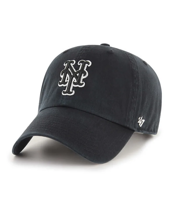 New York Mets '47 Clean Up Black Hat