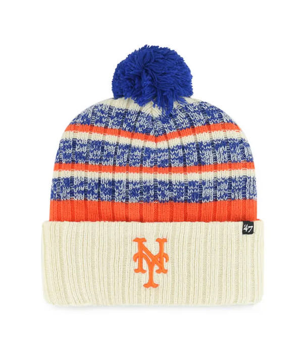 New York Mets Tavern '47 Cuff Knit Natural Beanie