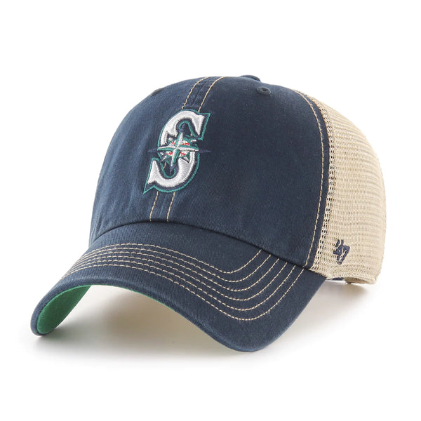 Seattle Mariners Trawler '47 Clean Navy Blue Hat