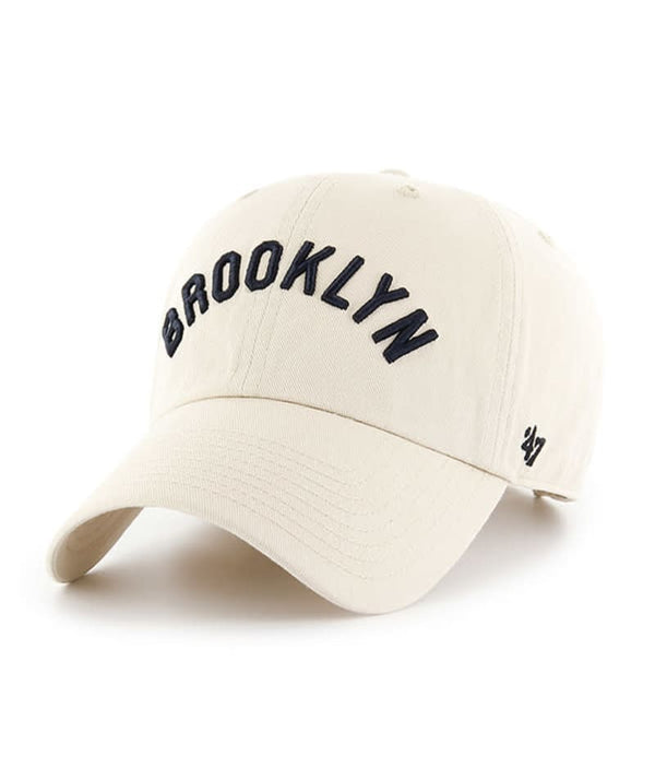 Brooklyn Dodgers '47 Cooperstown Clean Up Natural White Hat