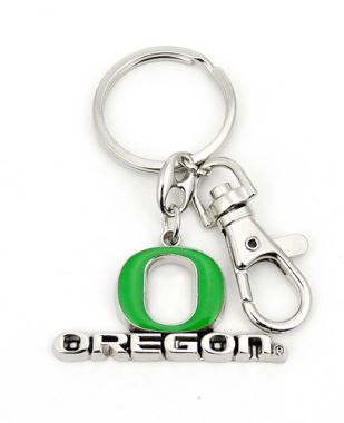 Oregon Ducks Aminco Heavyweight Green Key Ring