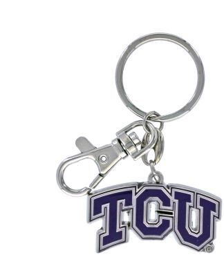 TCU Horned Frogs Aminco Purple Key Ring