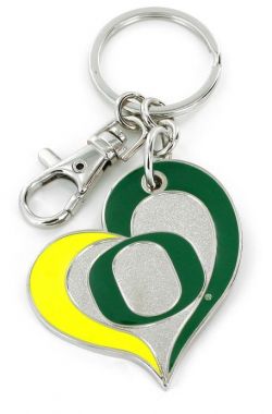 Aminco Oregon Ducks Yellow/Green Key Ring