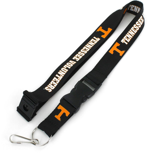 Tennessee Volunteers Aminco Black Lanyard/Keychain