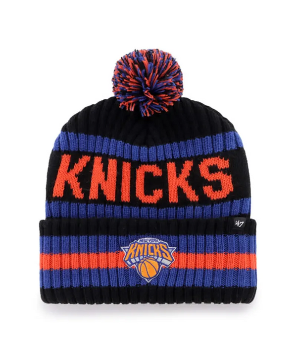 New York Knicks Bering '47 Cuff Knit Black Beanie