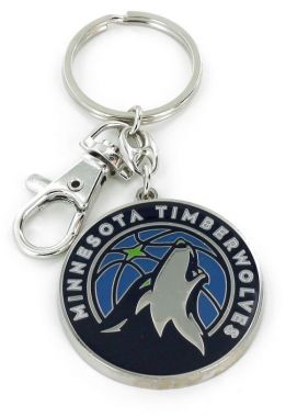 Minnesota Timberwolves Aminco Heavyweight Navy Blue Key Ring
