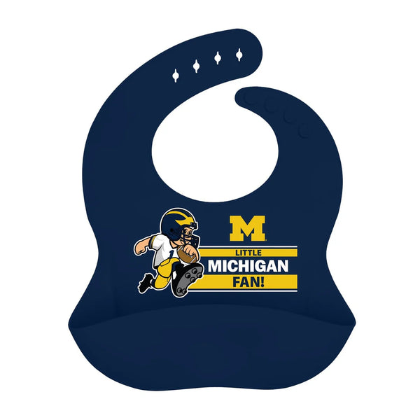 Michigan Wolverines Baby Fanatic Silicone Bib