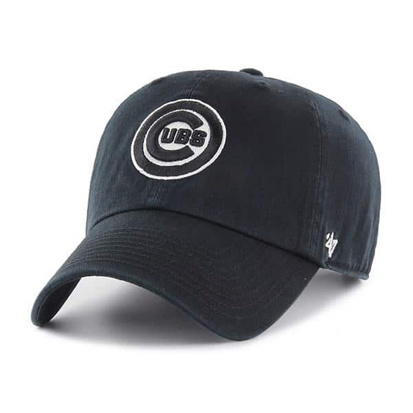 Chicago Cubs '47 Clean Up Black Hat