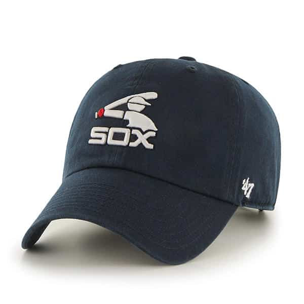 '47 Chicago White Sox MLB Clean Up Adjustable Strapback Hat Navy Blue
