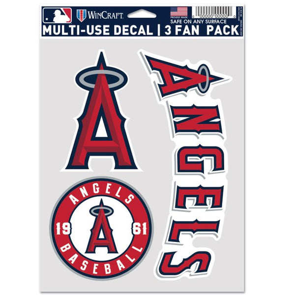 WinCraft Los Angeles Angels 3-Pack Multi-Use Fan Decal Set