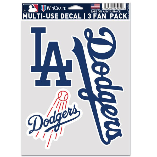 WinCraft Los Angeles Dodgers 3-Pack Multi-Use Fan Decal Set