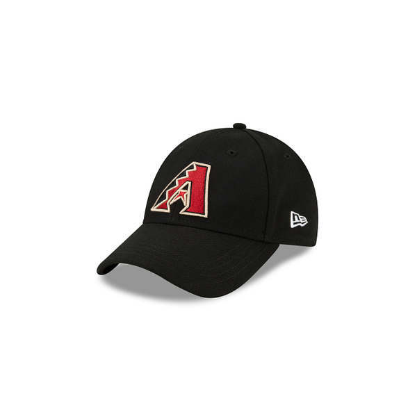 New Era Arizona Diamondbacks Jr The League 9FORTY Youth Adjustable Velcroback Black Hat