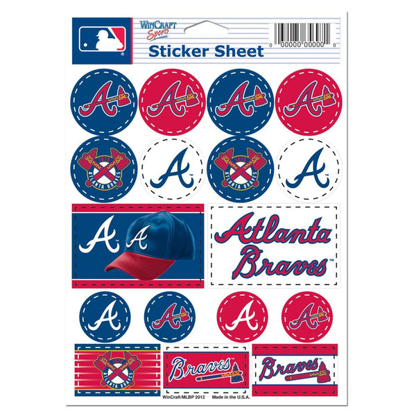 WinCraft Atlanta Braves 5'' x 7'' Sticker Sheet