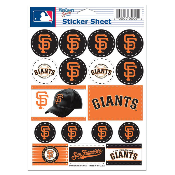 WinCraft San Francisco Giants 5'' x 7'' Sticker Sheet