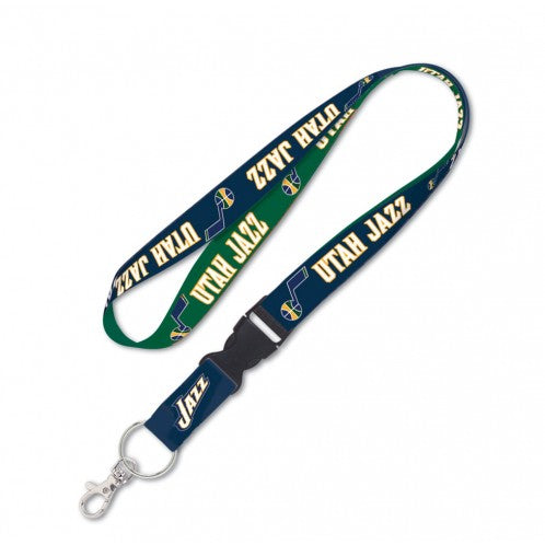 Wincraft Utah Jazz NBA Authentic Lanyard Two Tone with Detachable Buckle Blue Green