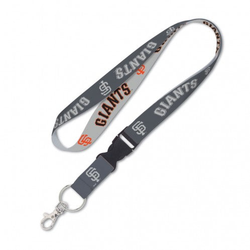 Wincraft San Francisco Giants MLB One Size Lanyard with Detachable Buckle Graphite Gray