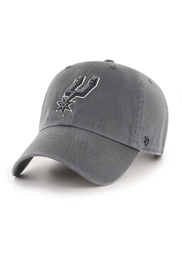 '47 San Antonio Spurs Clean Up Adjustable Strapback Graphite Hat