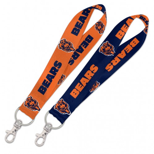 - Wincraft Chicago Bears NFL Authentic Wristlet Keystrap Ring Navy Blue Orange